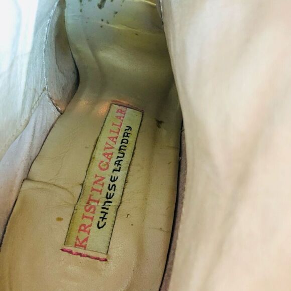 Chinese Laundry by Kristin Cavallari Grey Leather Liam Peep Toe Bootie - Picture 12 of 15